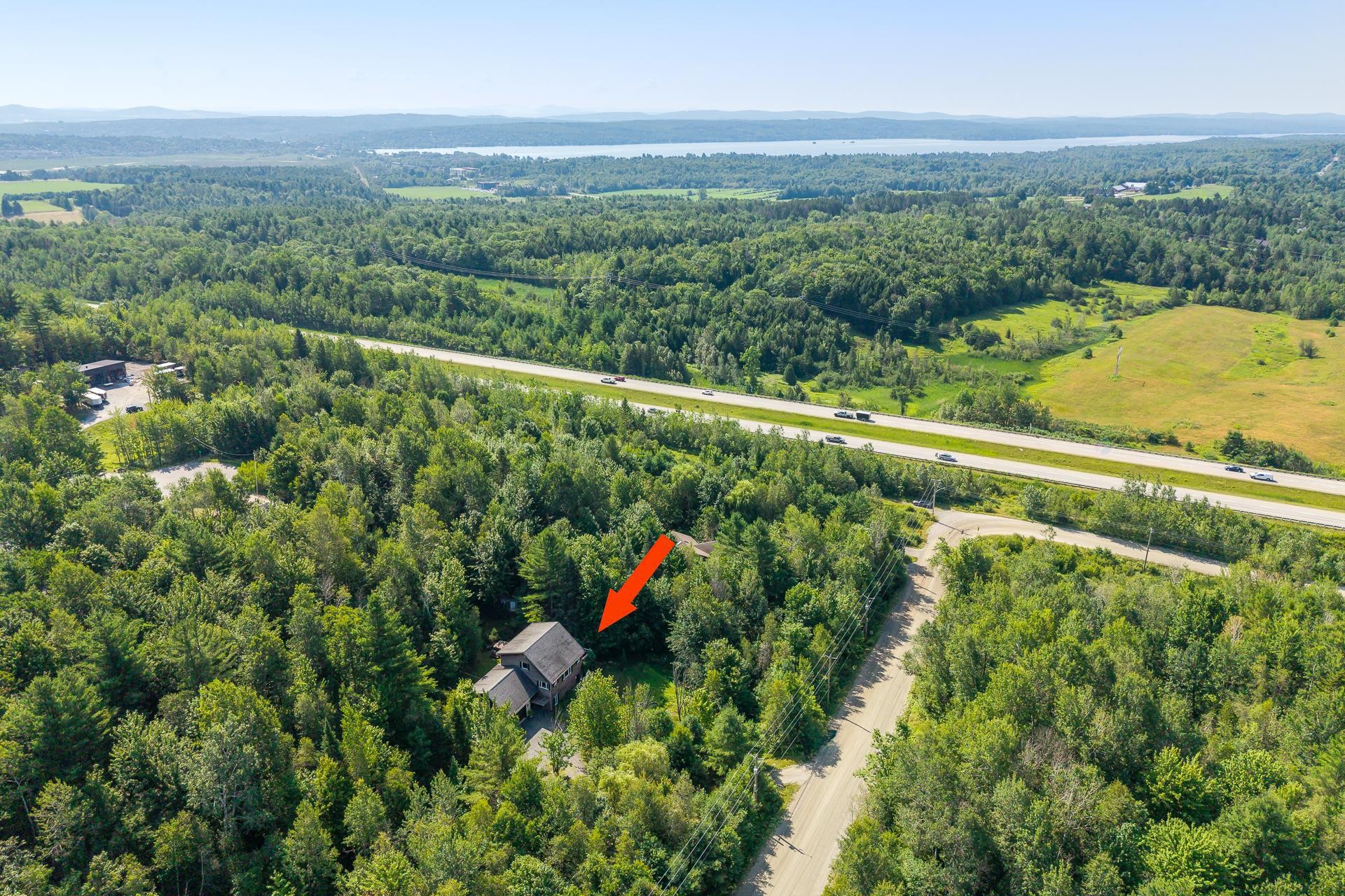 Aerial View - 37 Rue André, Magog, QC - Outdoor With View