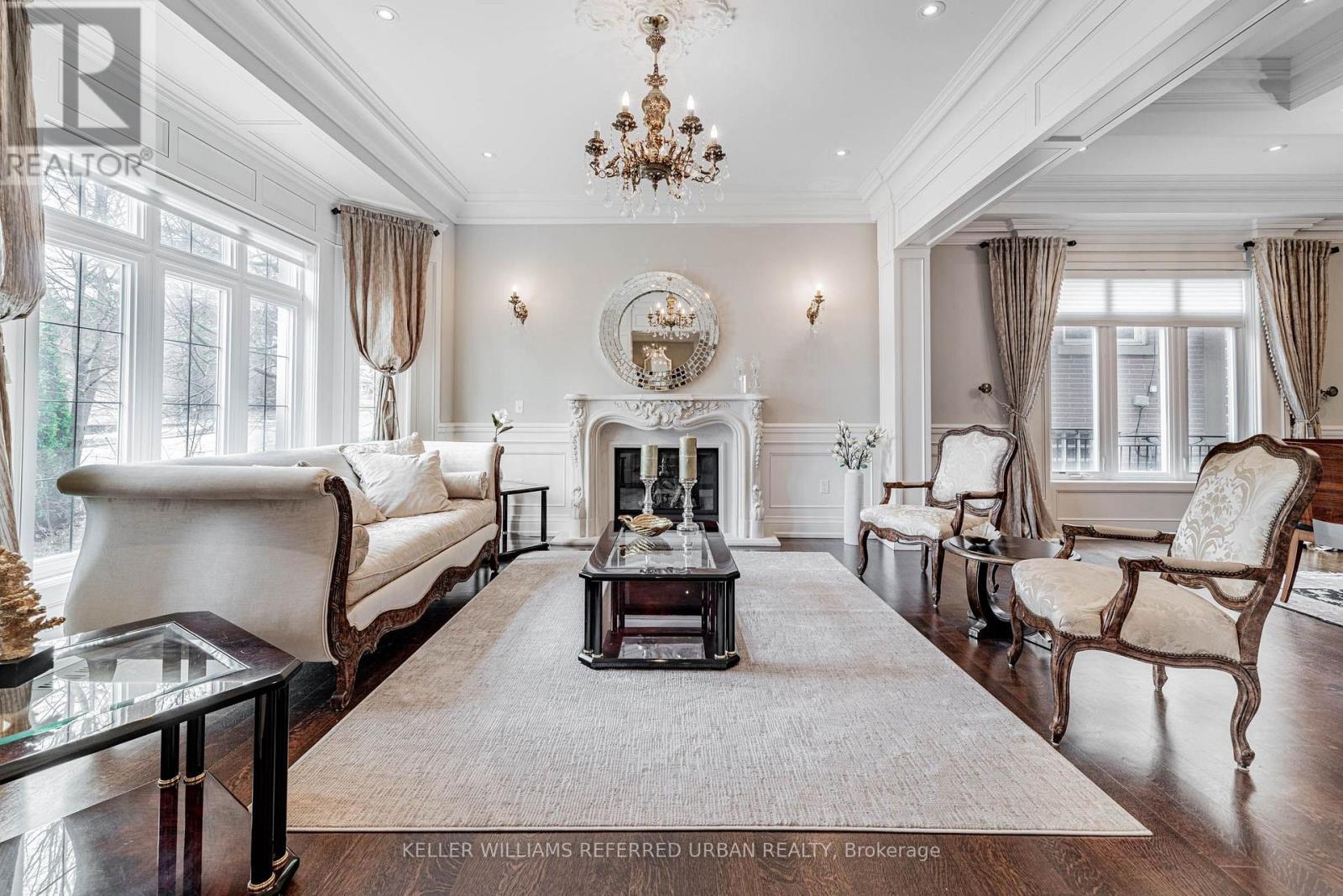 60 Hawksbury Drive, Toronto, ON - Indoor Photo Showing Living Room With Fireplace