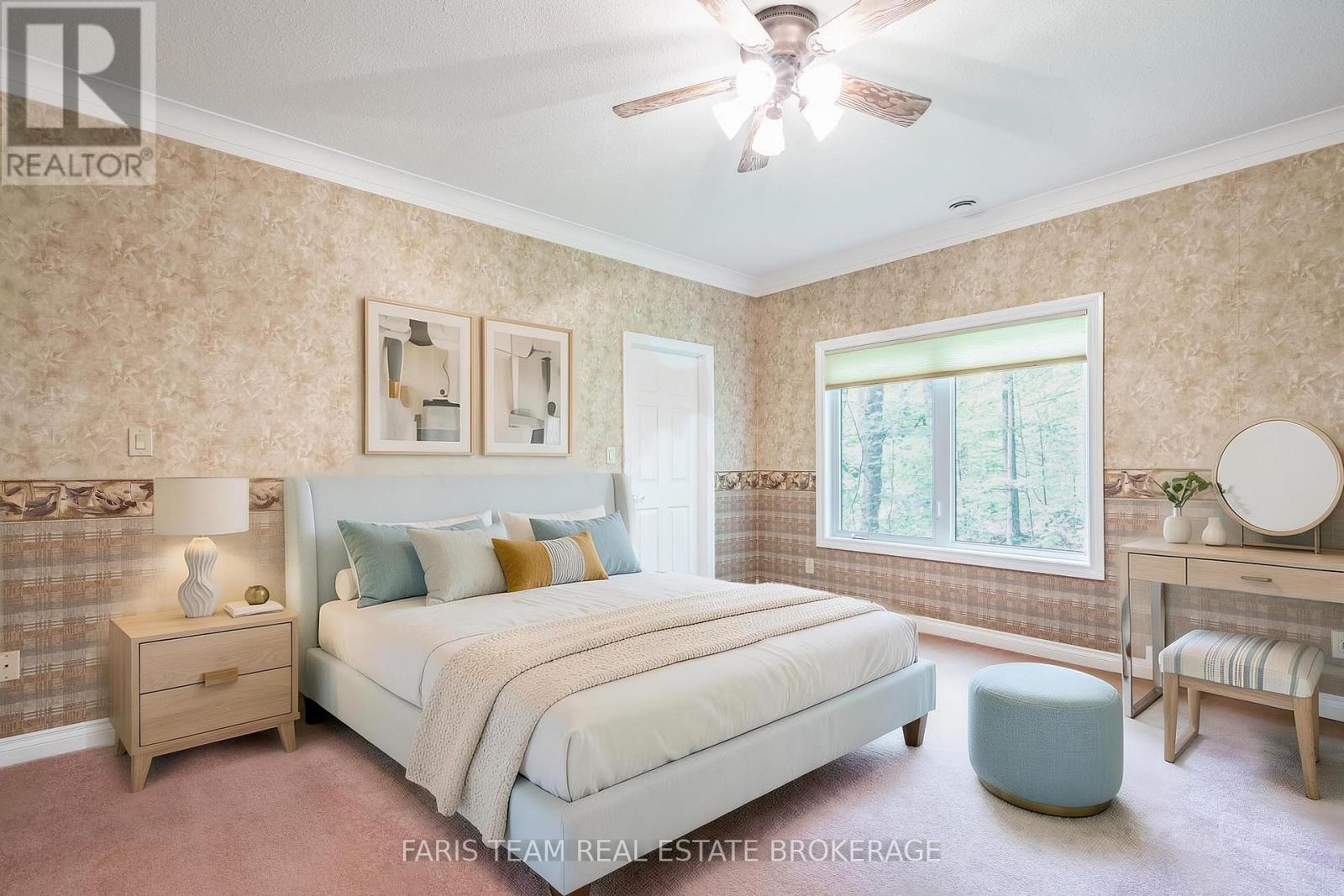Virtually Staged - 105 Copeland Creek Drive, Tiny, ON - Indoor Photo Showing Bedroom
