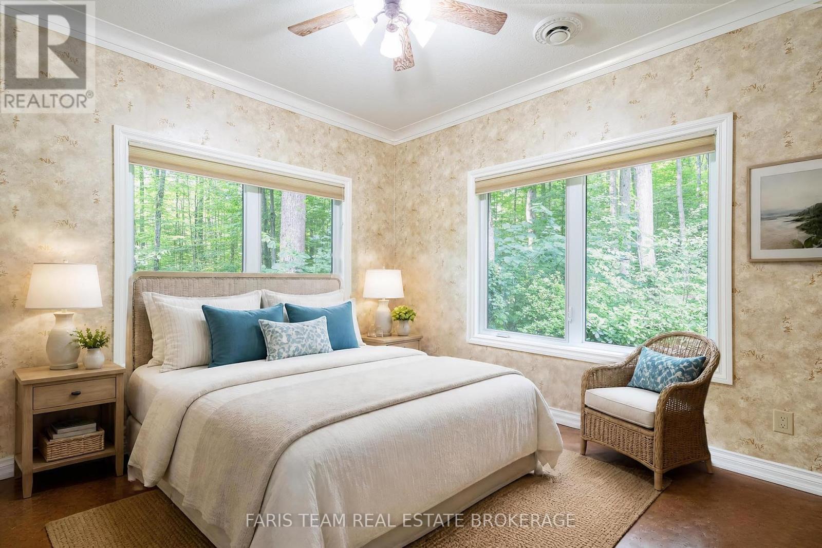 Virtually Staged - 105 Copeland Creek Drive, Tiny, ON - Indoor Photo Showing Bedroom