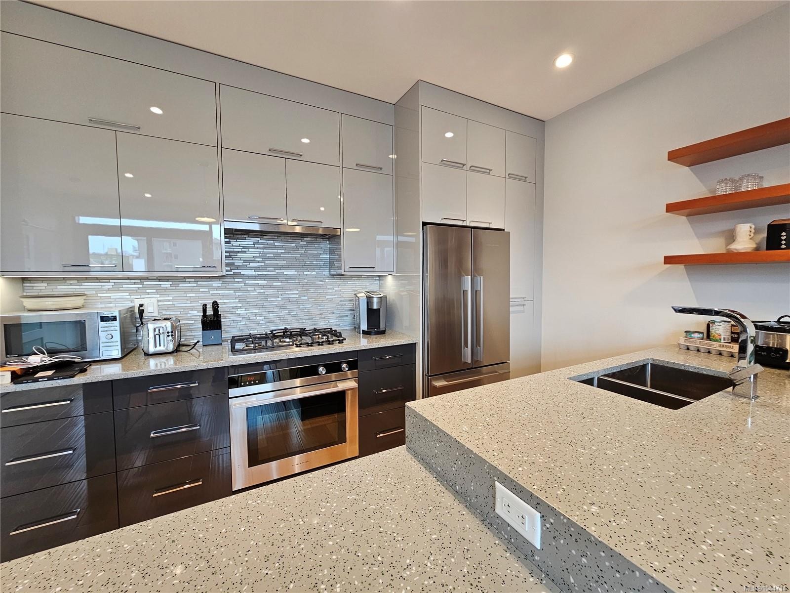 #S312-1411 Cook St, Victoria, BC - Indoor Photo Showing Kitchen With Double Sink With Upgraded Kitchen