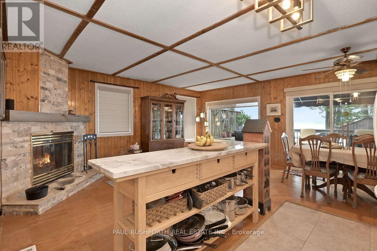 Kitchen - 172 Richards Lane, Beckwith, ON - Indoor Photo Showing Dining Room With Fireplace