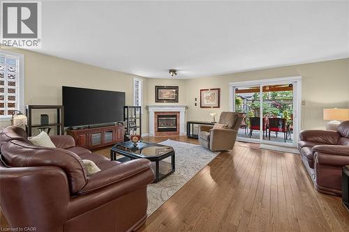 25 Eric Burke Court, Hamilton, ON - Indoor Photo Showing Living Room With Fireplace