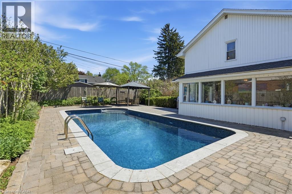 937 Park Avenue W, Burlington, ON - Outdoor With In Ground Pool With Deck Patio Veranda With Backyard