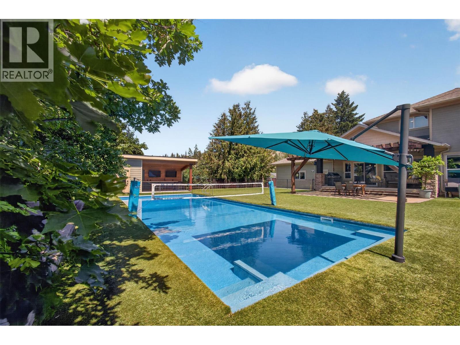 4588 Raymer Road, Kelowna, BC - Outdoor With In Ground Pool With Backyard