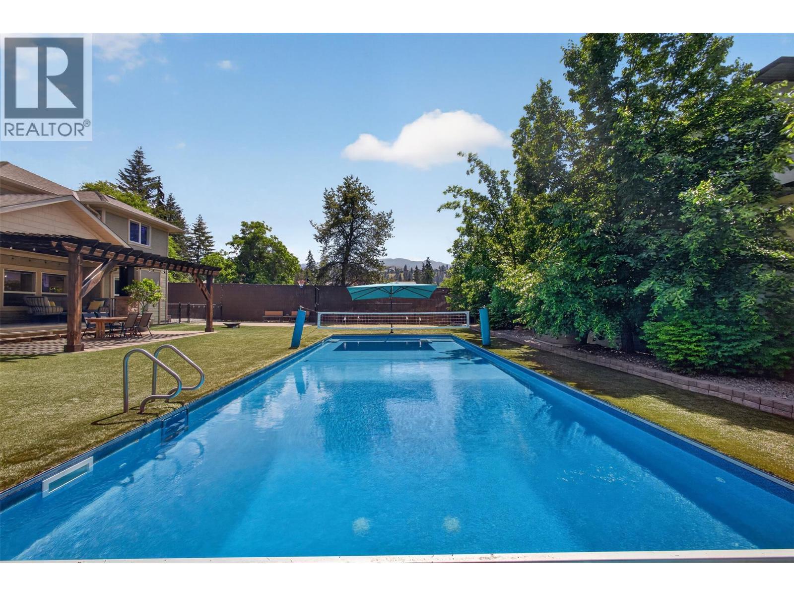 4588 Raymer Road, Kelowna, BC - Outdoor With In Ground Pool With Backyard