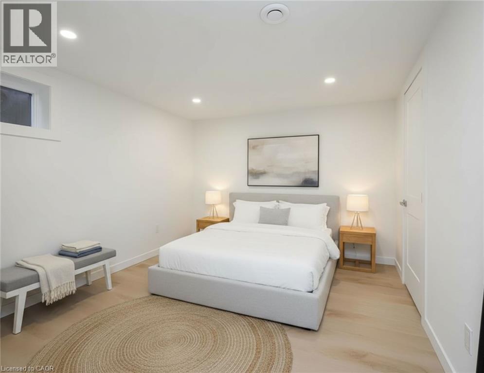 Virtually Staged - 781 Ninth Avenue Unit# Lower, Hamilton, ON - Indoor Photo Showing Bedroom