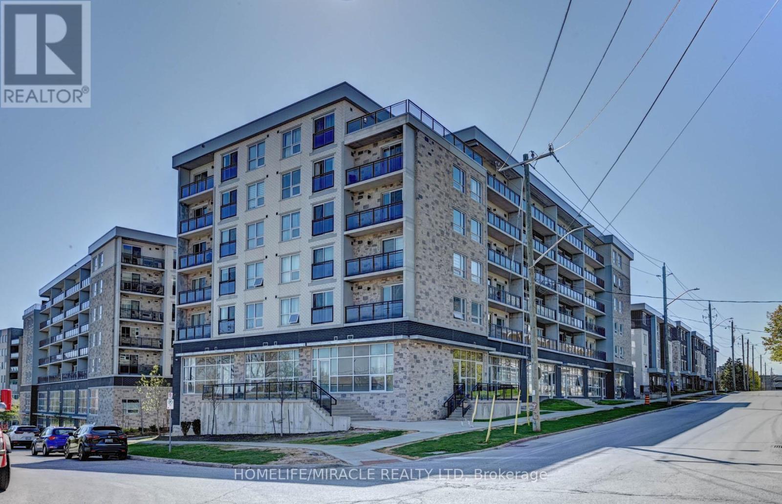 209F - 275 Larch Street, Waterloo, ON - Outdoor With Balcony With Facade