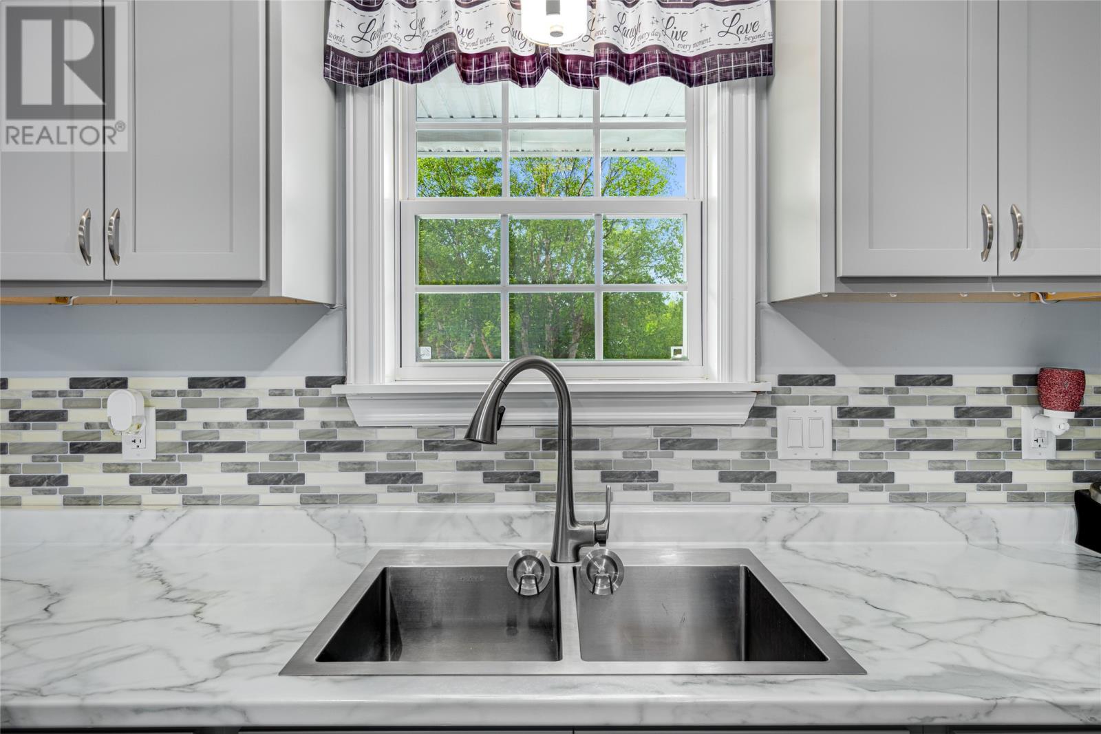 133 Station Road, Avondale, NL - Indoor Photo Showing Kitchen With Double Sink