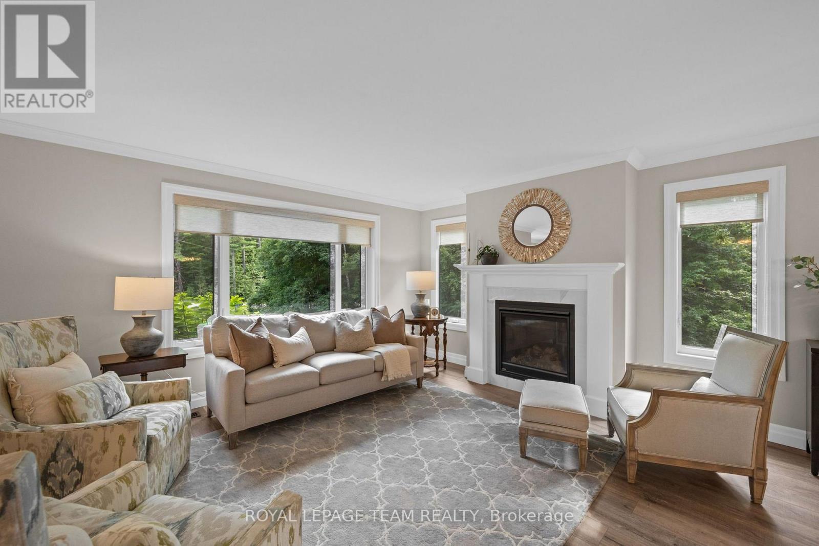 5 Peggs Lane, Mcnab/Braeside, ON - Indoor Photo Showing Living Room With Fireplace