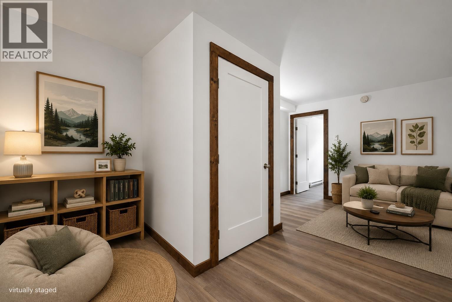 Virtually staged basement recreation room - 5533 33 Highway Unit# 1, Beaverdell, BC