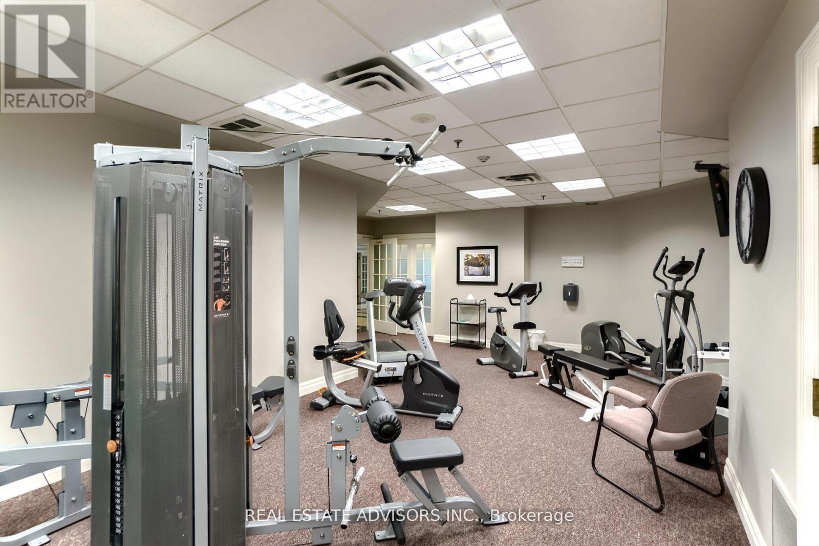 309 - 75 York Mills Road, Toronto, ON - Indoor Photo Showing Gym Room