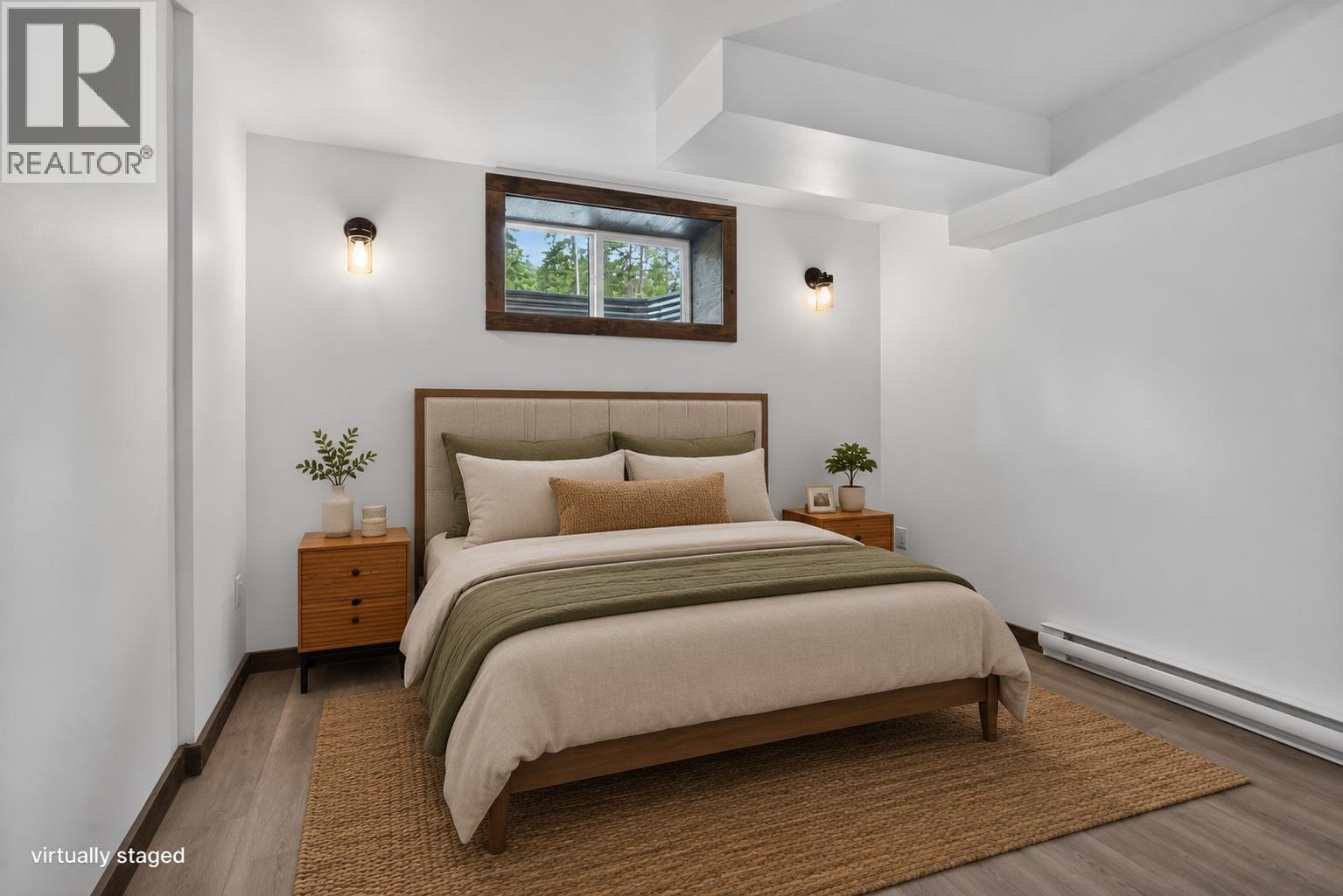 Virtually staged basement bedroom - 5533 33 Highway Unit# 3, Beaverdell, BC