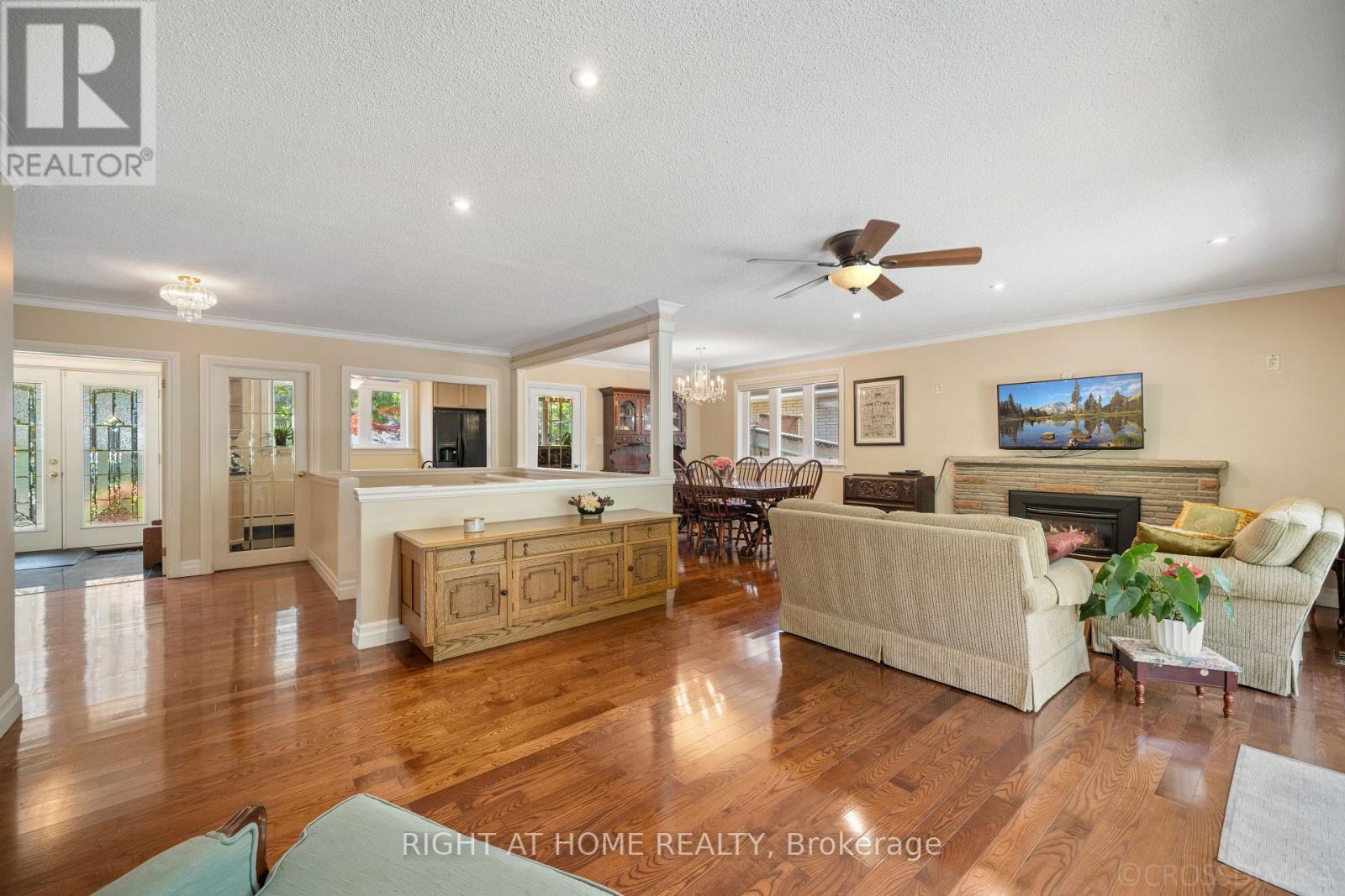 39 Grovetree Road, Toronto, ON - Indoor Photo Showing Living Room With Fireplace