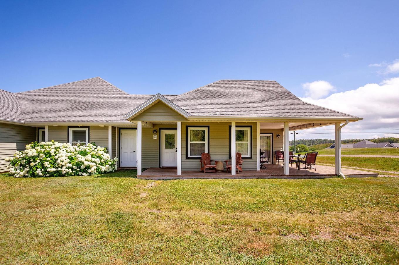 22 170 Schoolhouse Lane, Stanley Bridge, PE - Outdoor With Deck Patio Veranda With Facade
