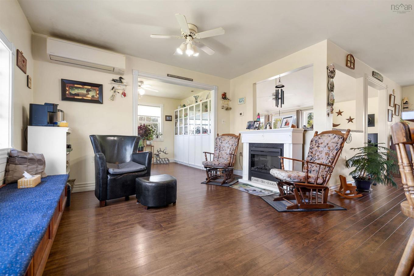 392 Birch Hill Road, Bass River, NS - Indoor Photo Showing Living Room With Fireplace