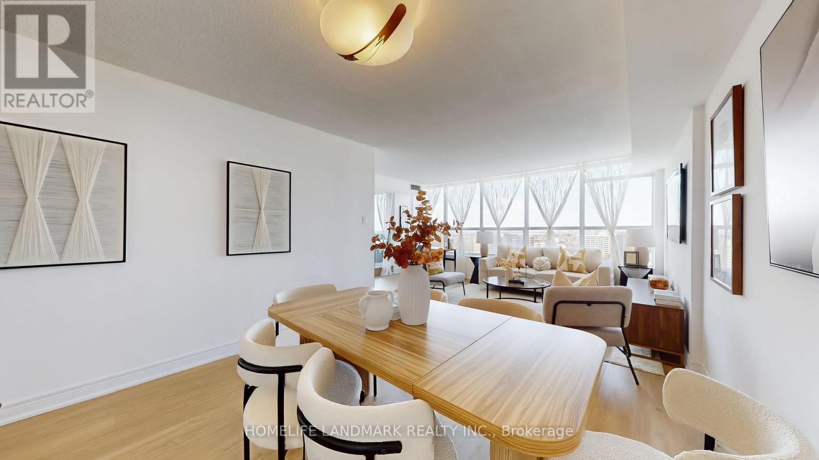 1907 - 2365 Kennedy Road, Toronto, ON - Indoor Photo Showing Dining Room