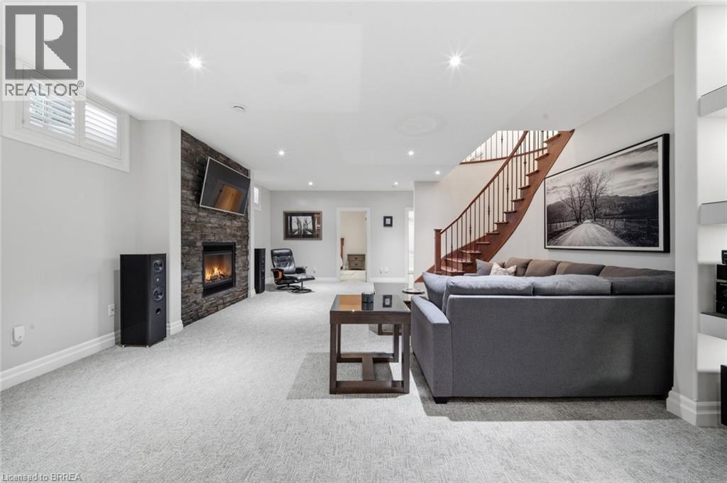 14 Ellington Place, Brantford, ON - Indoor With Fireplace