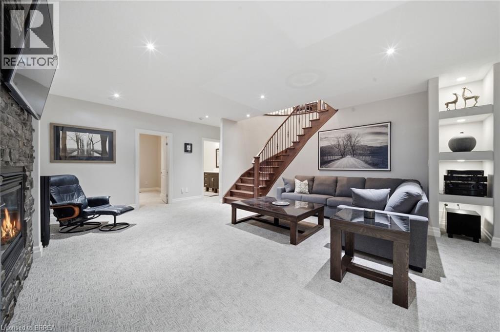 14 Ellington Place, Brantford, ON - Indoor With Fireplace