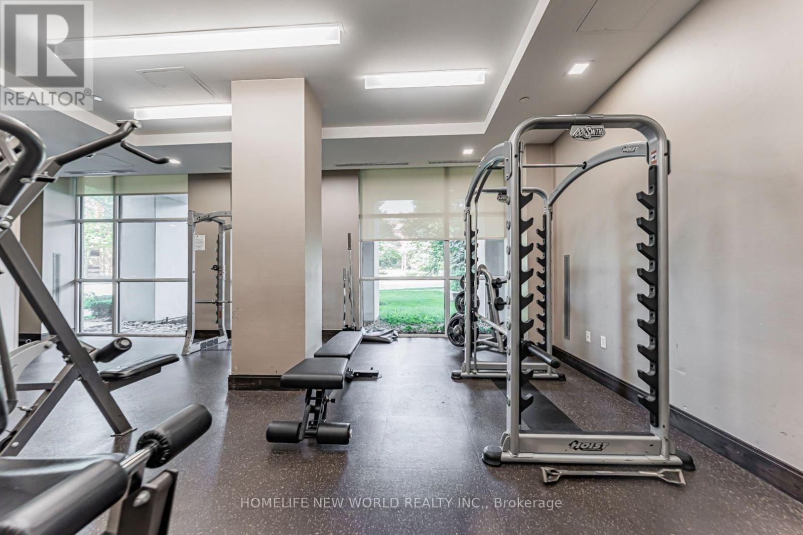 3207 - 275 Yorkland Road, Toronto, ON - Indoor Photo Showing Gym Room