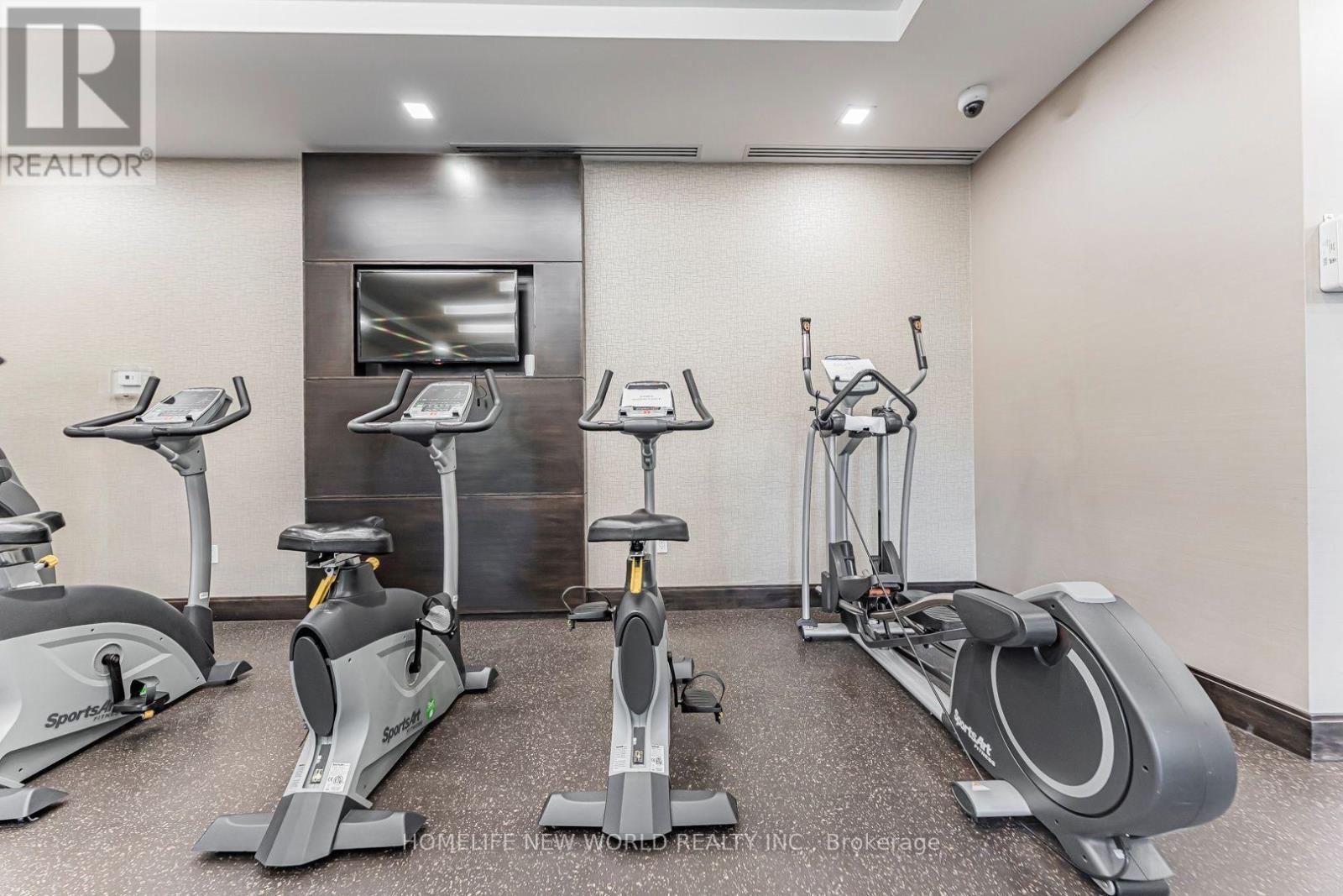 3207 - 275 Yorkland Road, Toronto, ON - Indoor Photo Showing Gym Room