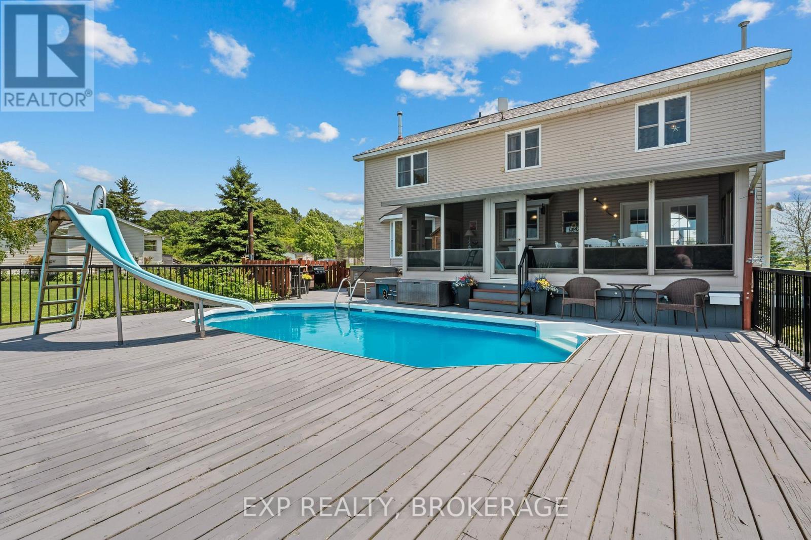 26 Boxen Harbour Lane, Frontenac Islands (Wolfe Island), ON - Outdoor With In Ground Pool With Deck Patio Veranda