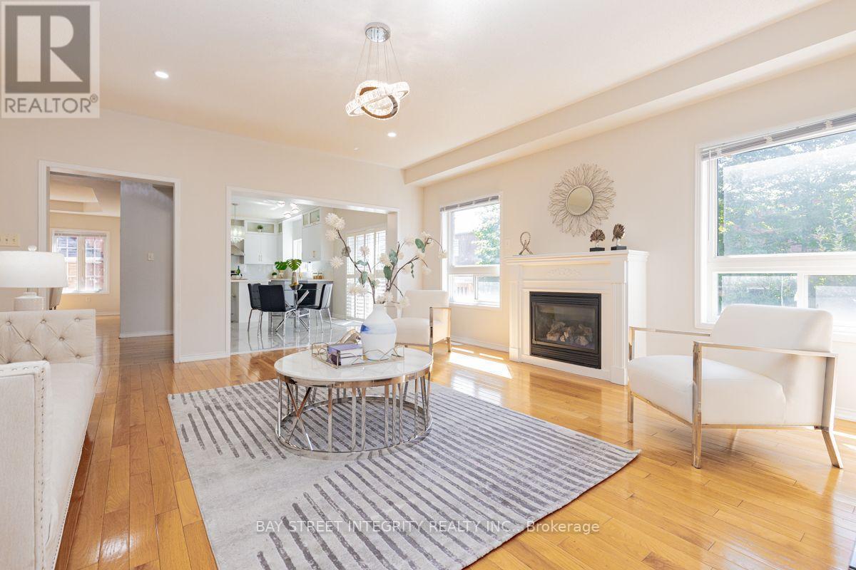17 Weston Crescent, Ajax, ON - Indoor Photo Showing Living Room With Fireplace