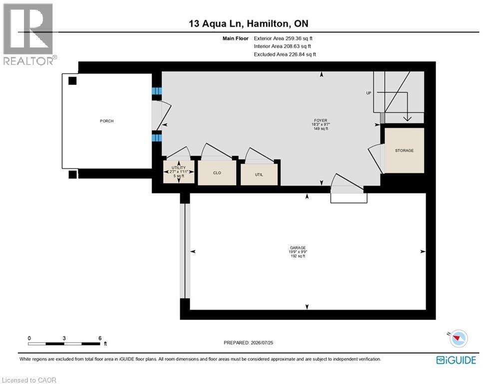 Ground floor with entrance from garage - 13 Aqua Lane, Hamilton, ON - Other