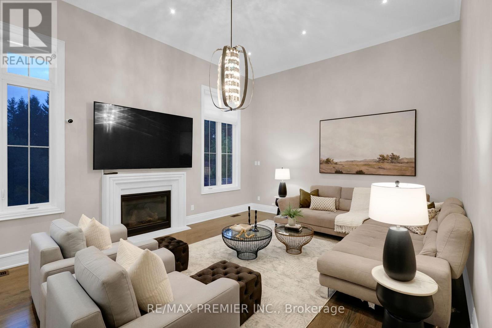 15 Peter Glass Road, King, ON - Indoor Photo Showing Living Room With Fireplace