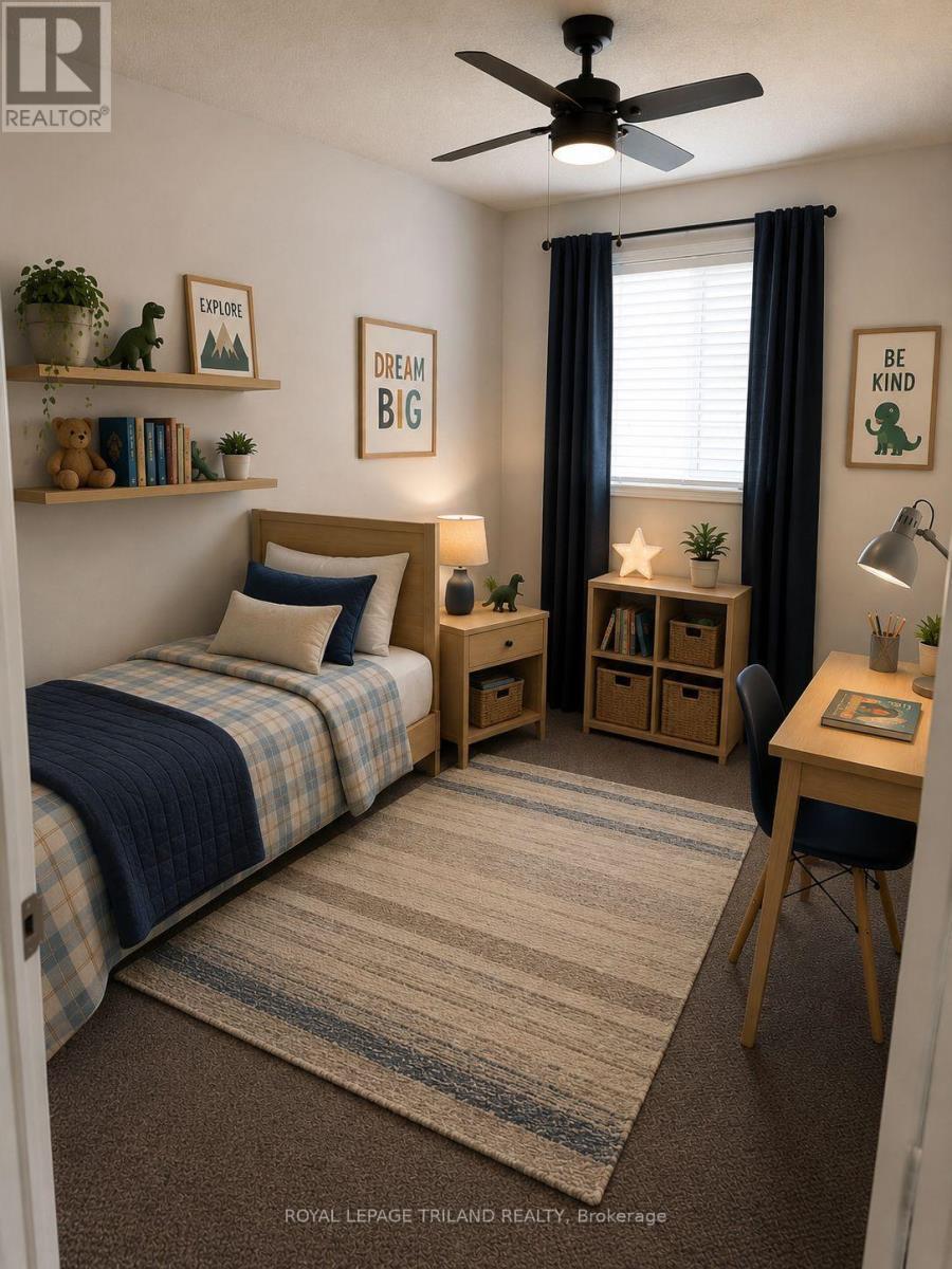 Virtually staged 3rd bedroom - 1942 Bloom Crescent, London North (North C), ON - Indoor Photo Showing Bedroom