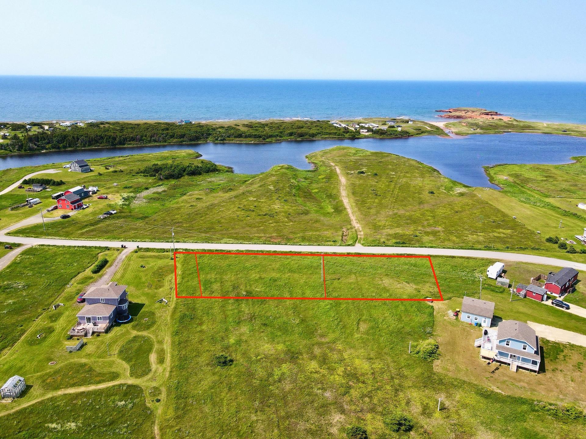 Aerial View - Ch. Du Rivage, Les Îles-De-La-Madeleine, QC