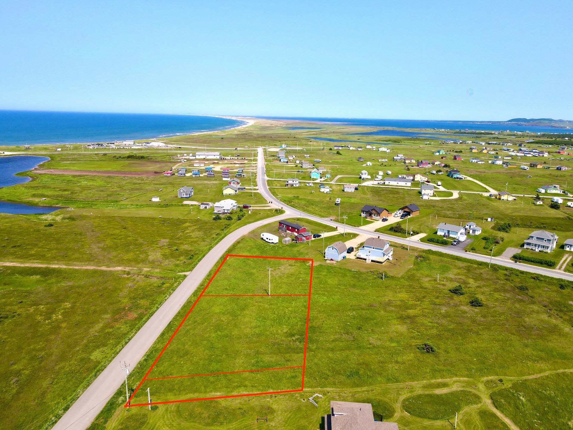 Aerial View - Ch. Du Rivage, Les Îles-De-La-Madeleine, QC