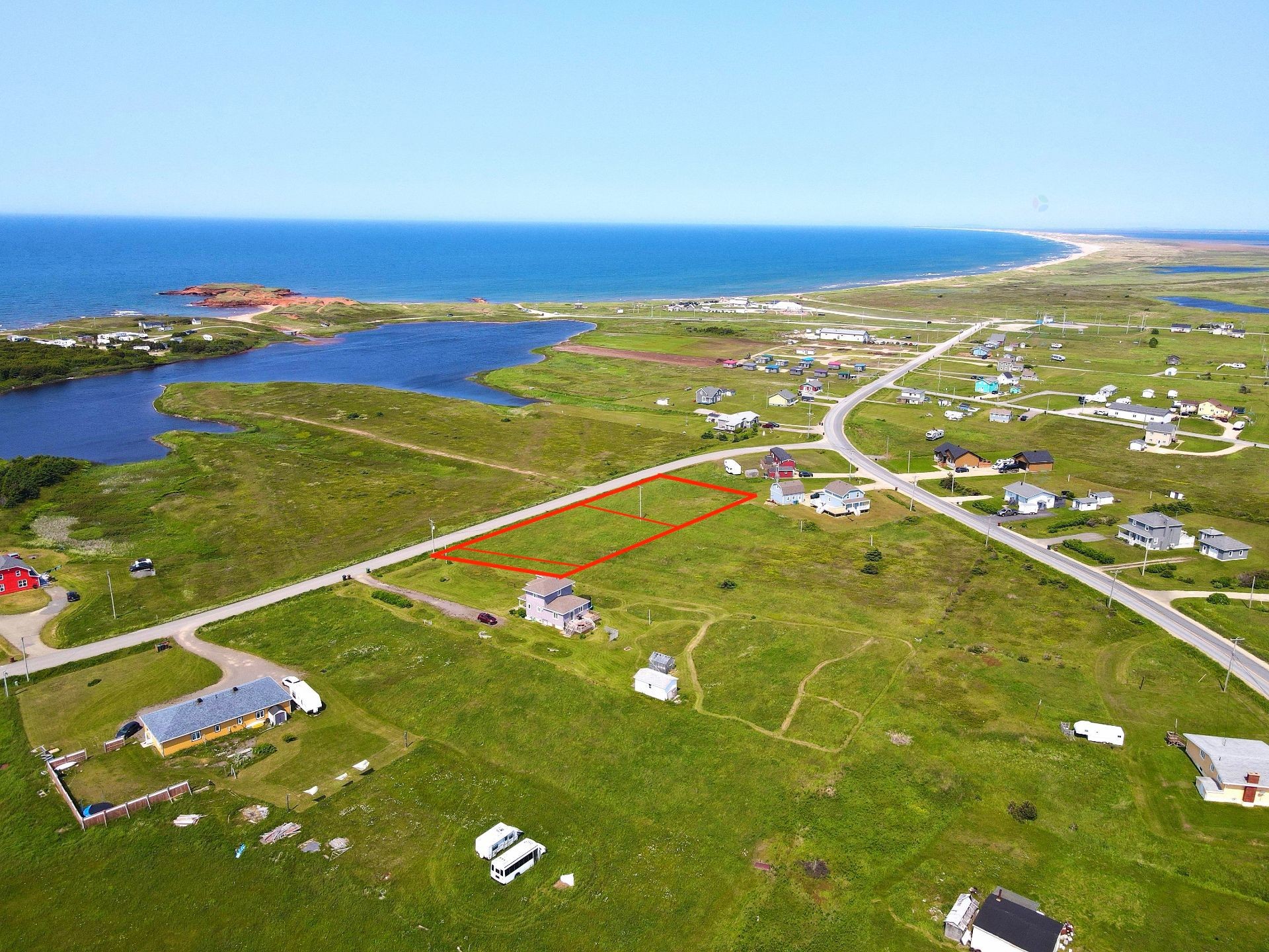 Aerial View - Ch. Du Rivage, Les Îles-De-La-Madeleine, QC