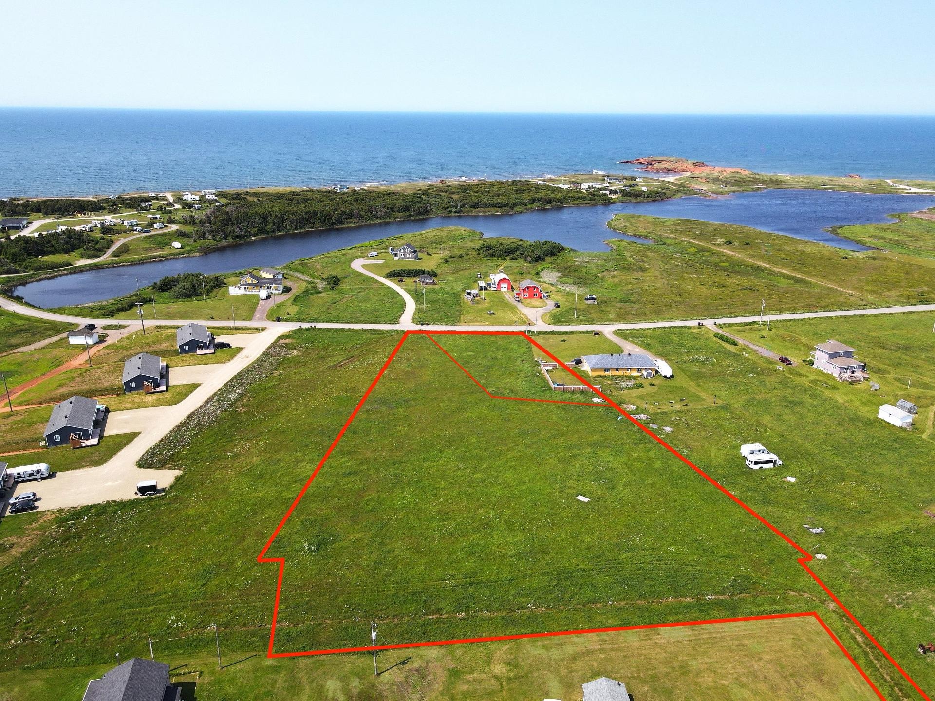 Aerial View - Ch. Du Rivage, Les Îles-De-La-Madeleine, QC