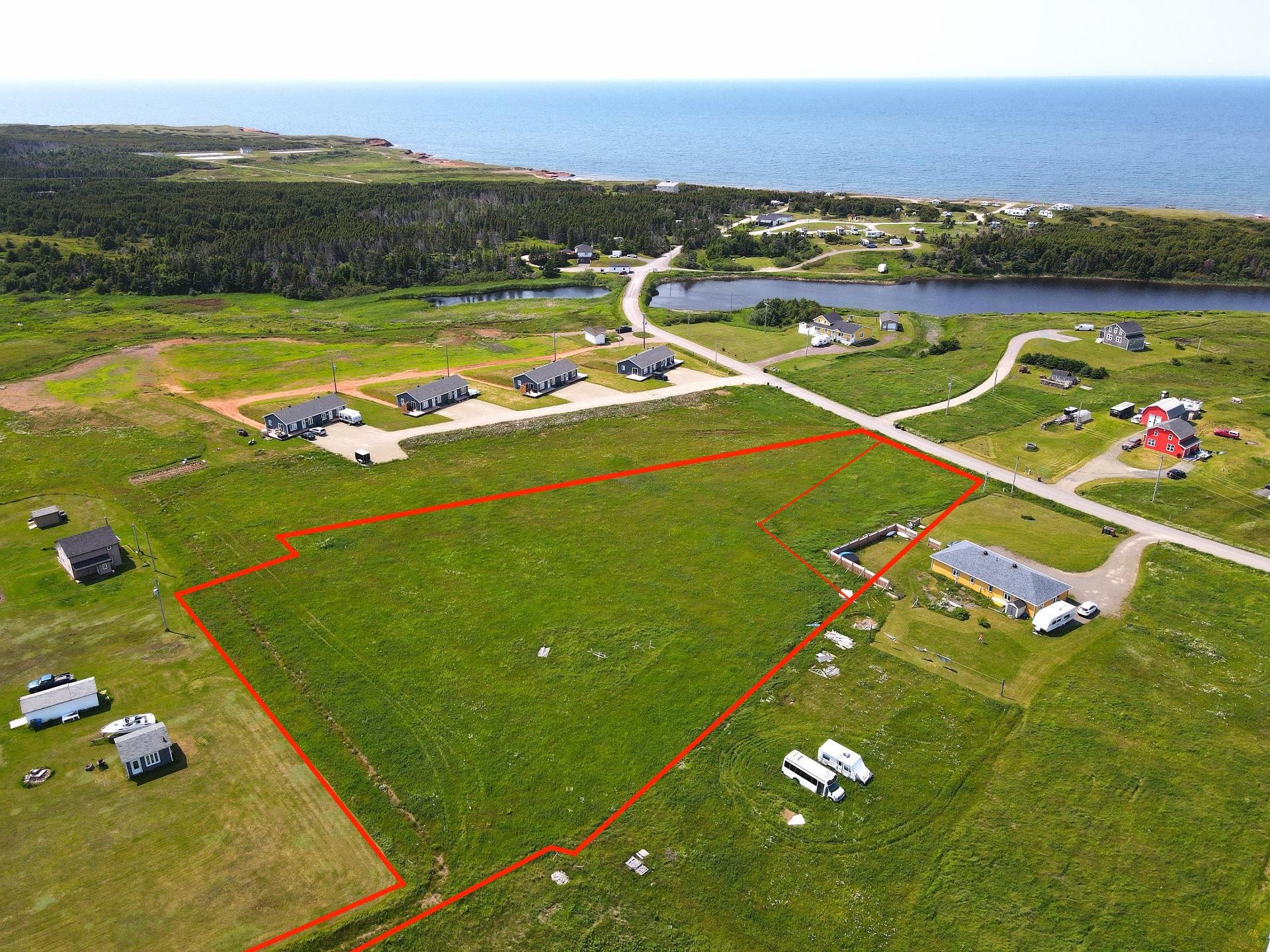 Aerial View - Ch. Du Rivage, Les Îles-De-La-Madeleine, QC