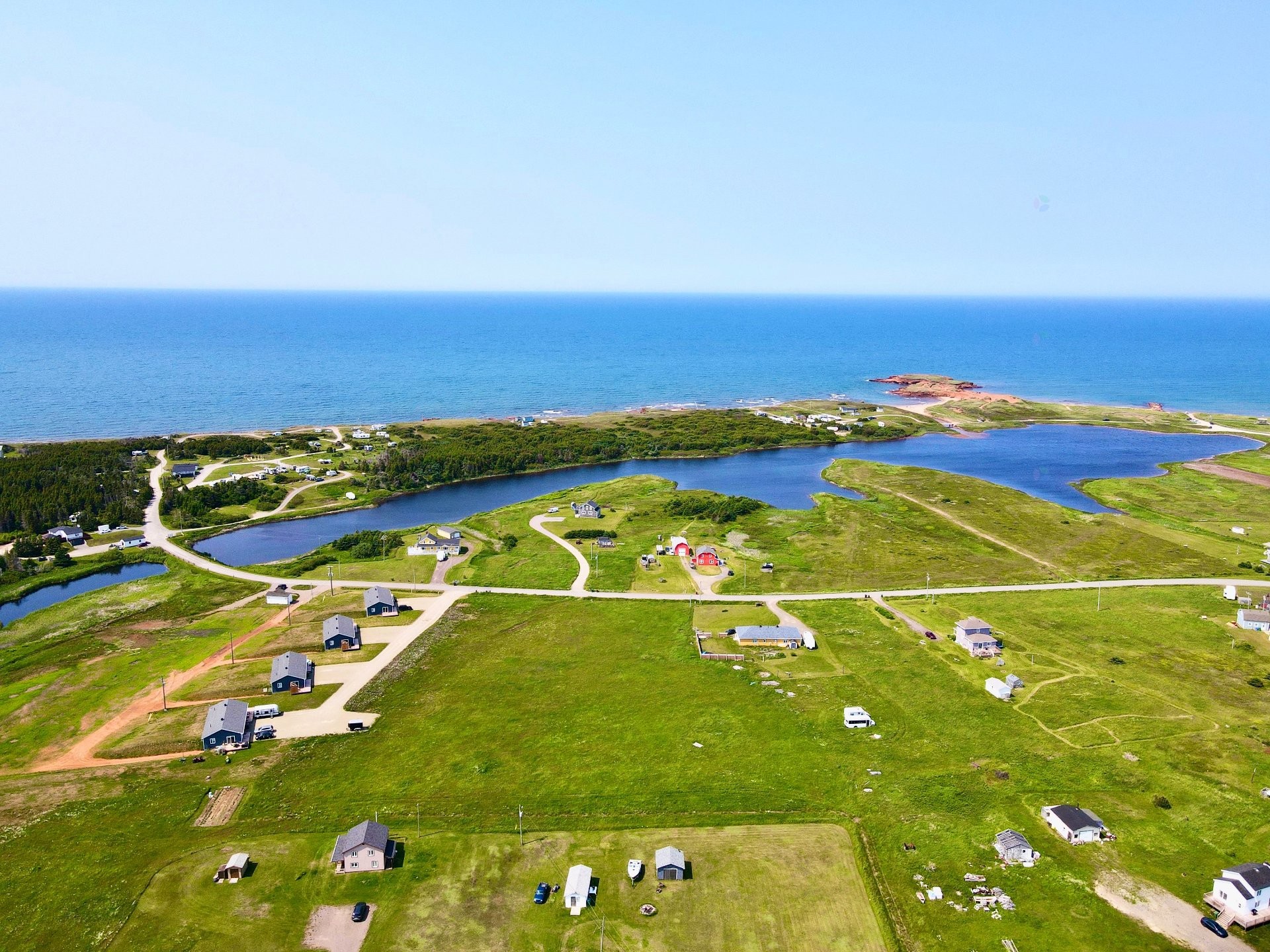 Aerial View - Ch. Du Rivage, Les Îles-De-La-Madeleine, QC
