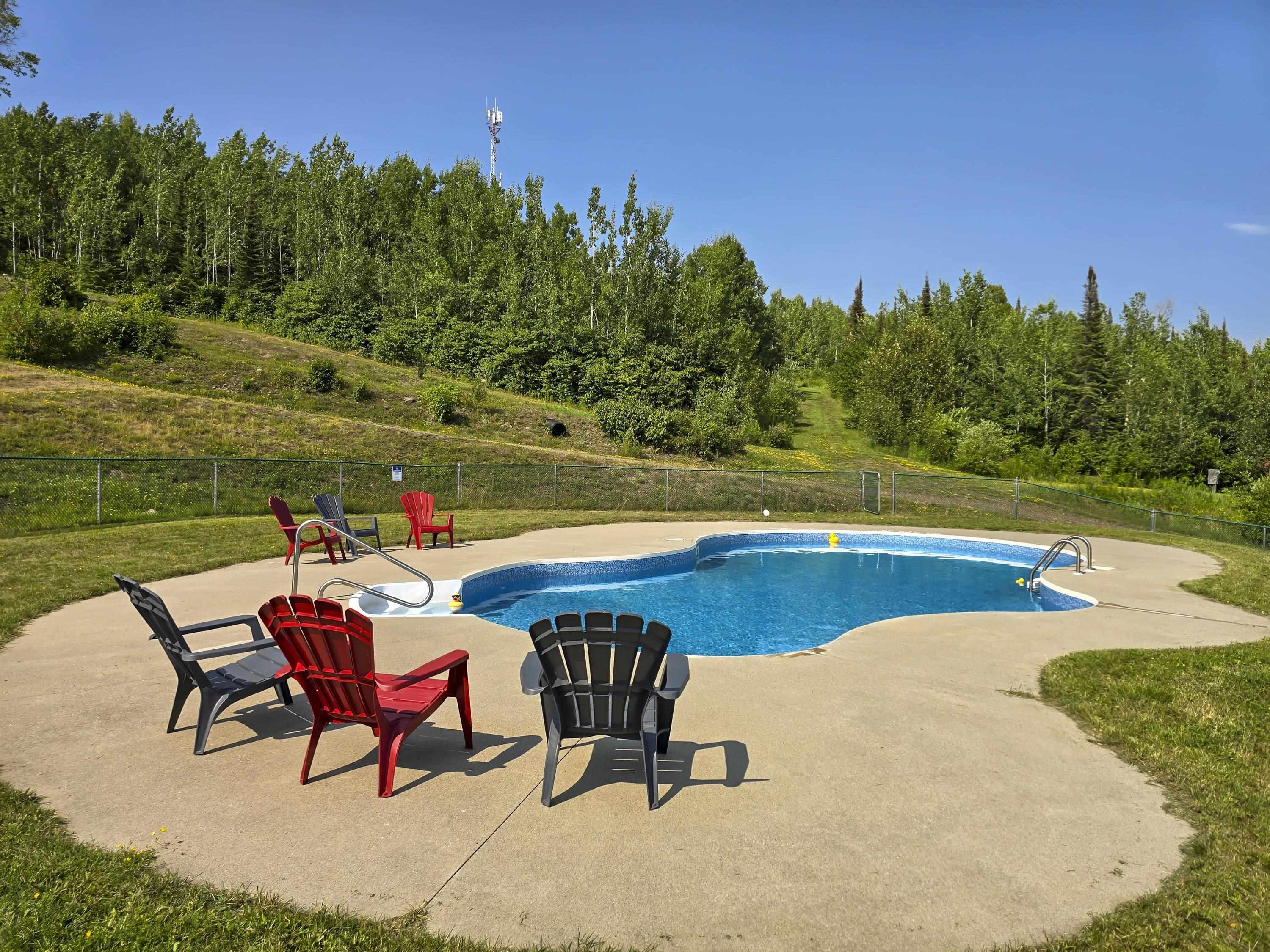 7081 Hwy 61, Neebing, ON - Outdoor With In Ground Pool With Backyard
