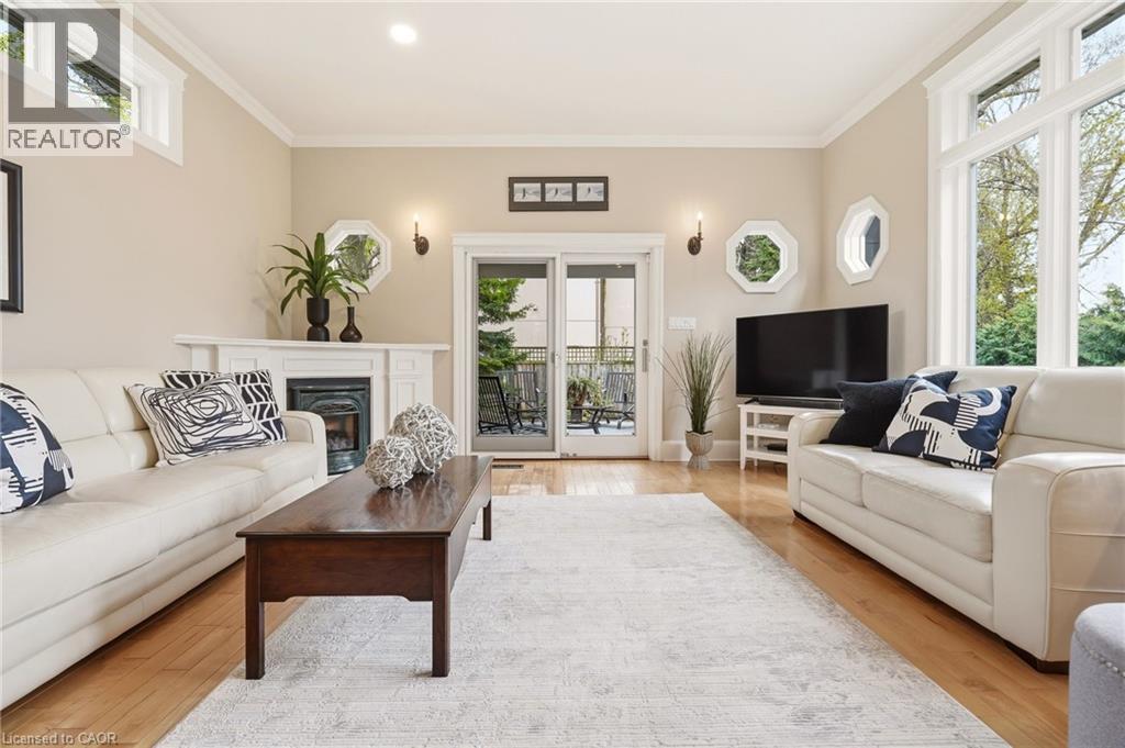 2116 Caroline Street, Burlington, ON - Indoor Photo Showing Living Room With Fireplace