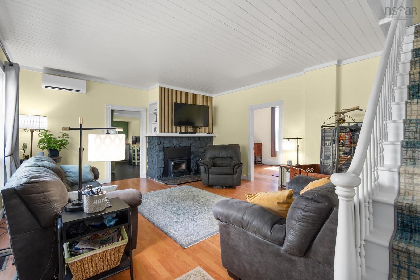 301 Town Road, Falmouth, NS - Indoor Photo Showing Living Room With Fireplace