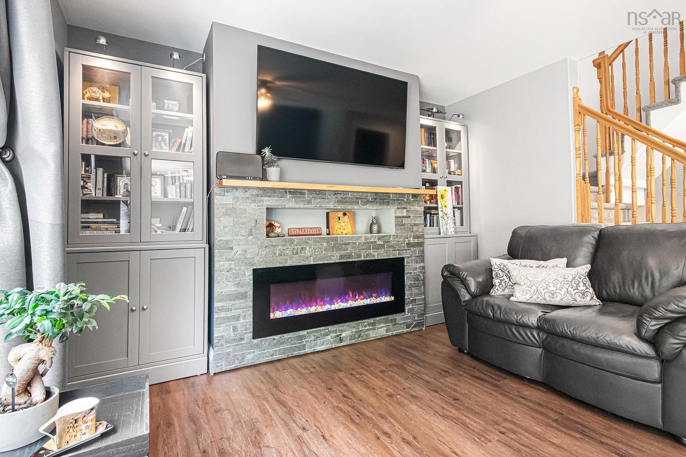 48 Gorsebud Close, Halifax, NS - Indoor Photo Showing Living Room With Fireplace