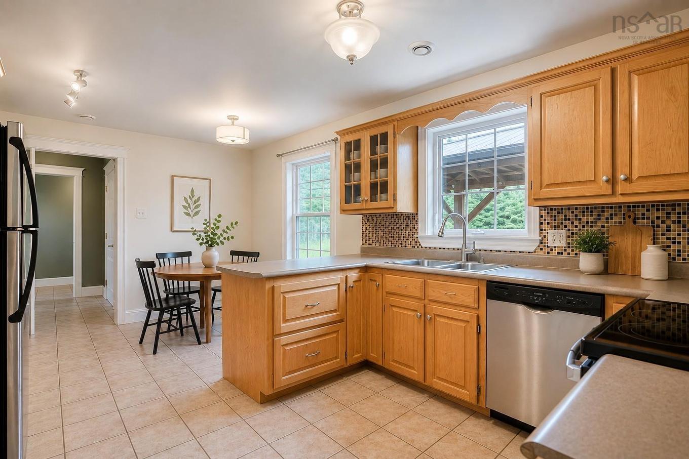 1850 Old Sambro Road, Williamswood, NS - Indoor Photo Showing Kitchen With Double Sink