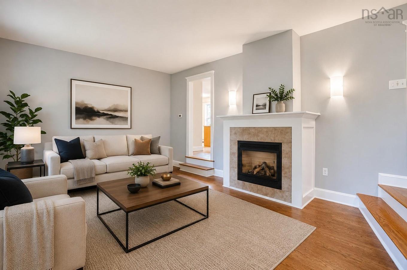 1850 Old Sambro Road, Williamswood, NS - Indoor Photo Showing Living Room With Fireplace
