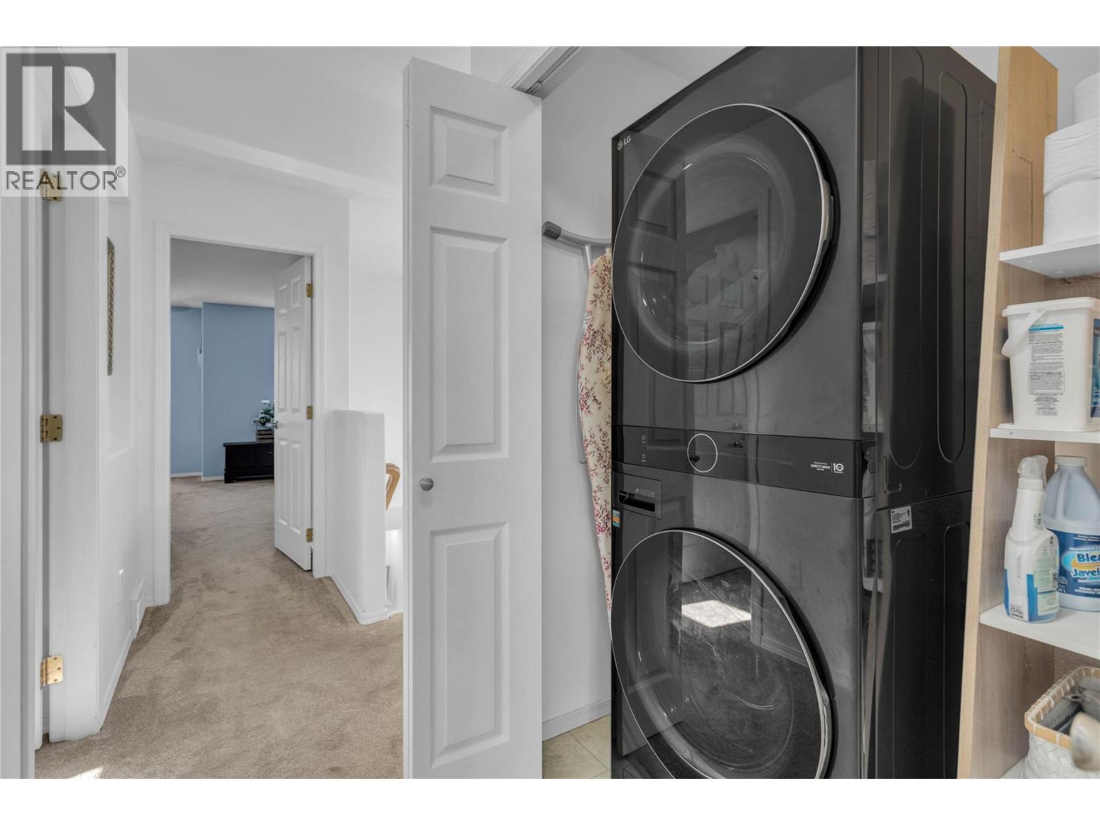 Laundry on the upper floor. - 430 Mccarren Avenue, Kelowna, BC - Indoor Photo Showing Laundry Room