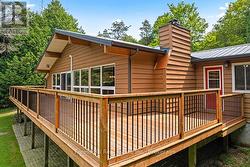 Expansive raised back deck -