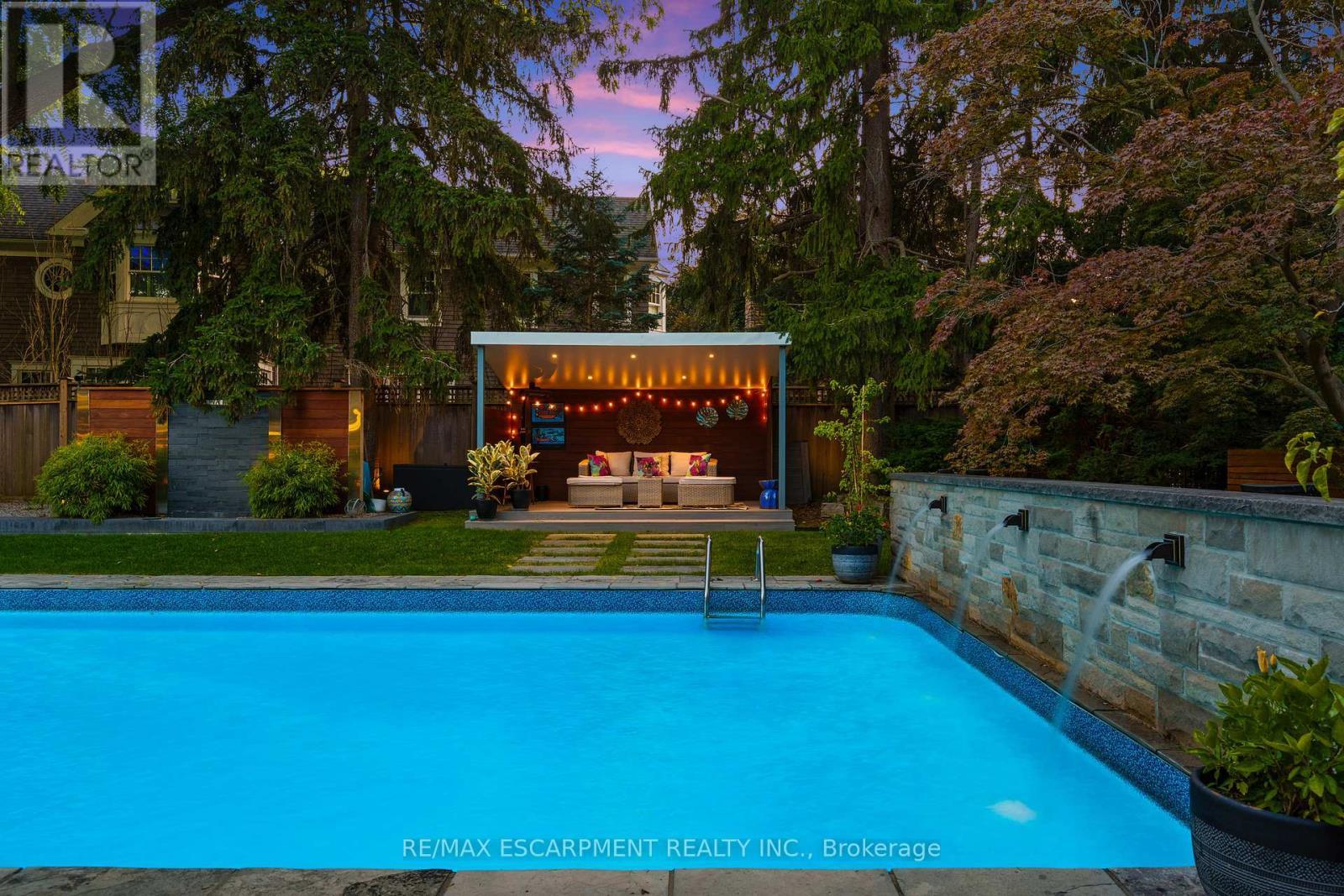 54 Raymar Place, Oakville, ON - Outdoor With In Ground Pool With Deck Patio Veranda With Backyard