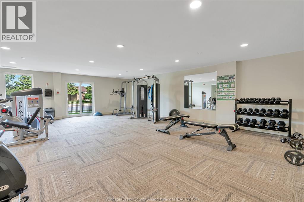 1675 Banwell Road Unit# 705, Windsor, ON - Indoor Photo Showing Gym Room