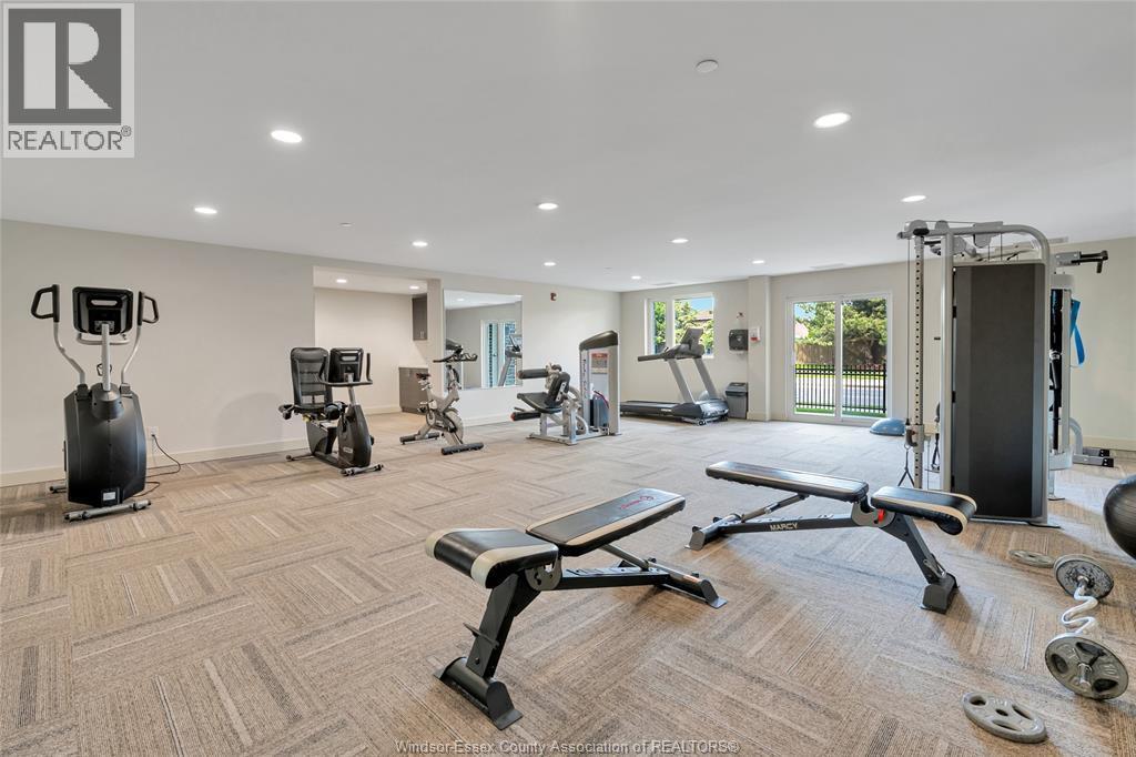 1675 Banwell Road Unit# 705, Windsor, ON - Indoor Photo Showing Gym Room