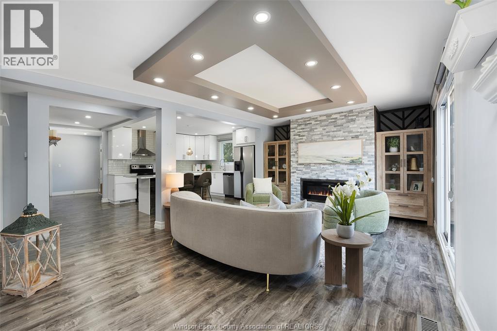 430 Broadway Street, Belle River, ON - Indoor Photo Showing Living Room With Fireplace
