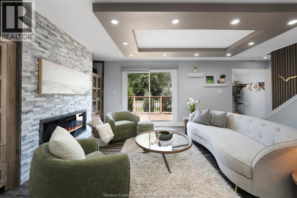 430 Broadway Street, Belle River, ON - Indoor Photo Showing Living Room With Fireplace