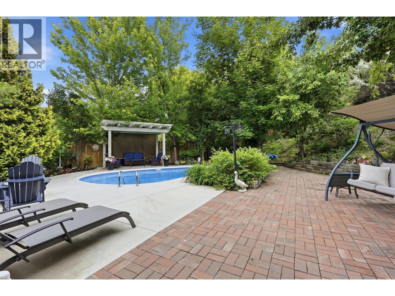 1648 Skeena Place, Kamloops, BC - Outdoor With In Ground Pool With Deck Patio Veranda With Backyard